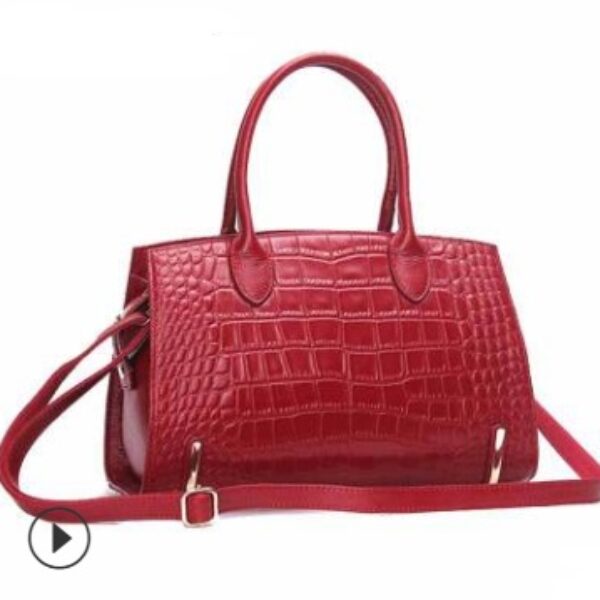 Leather handbags casual ladies handbag shoulder diagonal package